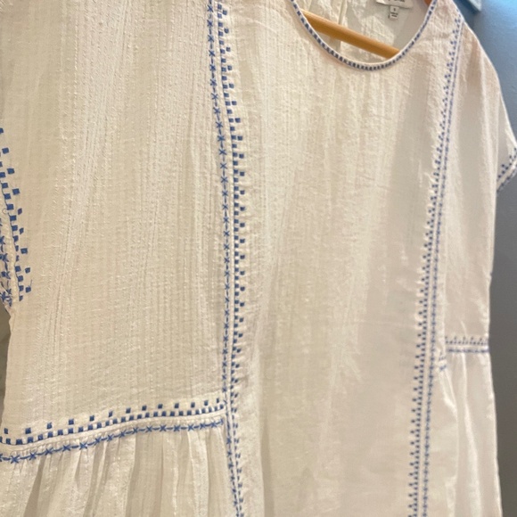Madewell Embroidered Crewneck Folk Top Size Small - Picture 9 of 9